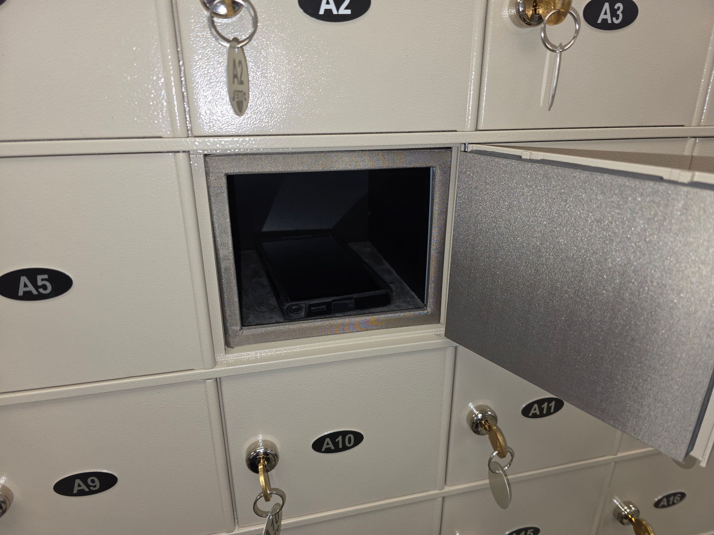 24 Unit EM/RF Shielded Pedestal Locker